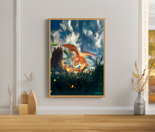 Charizard V – Digital Artwork