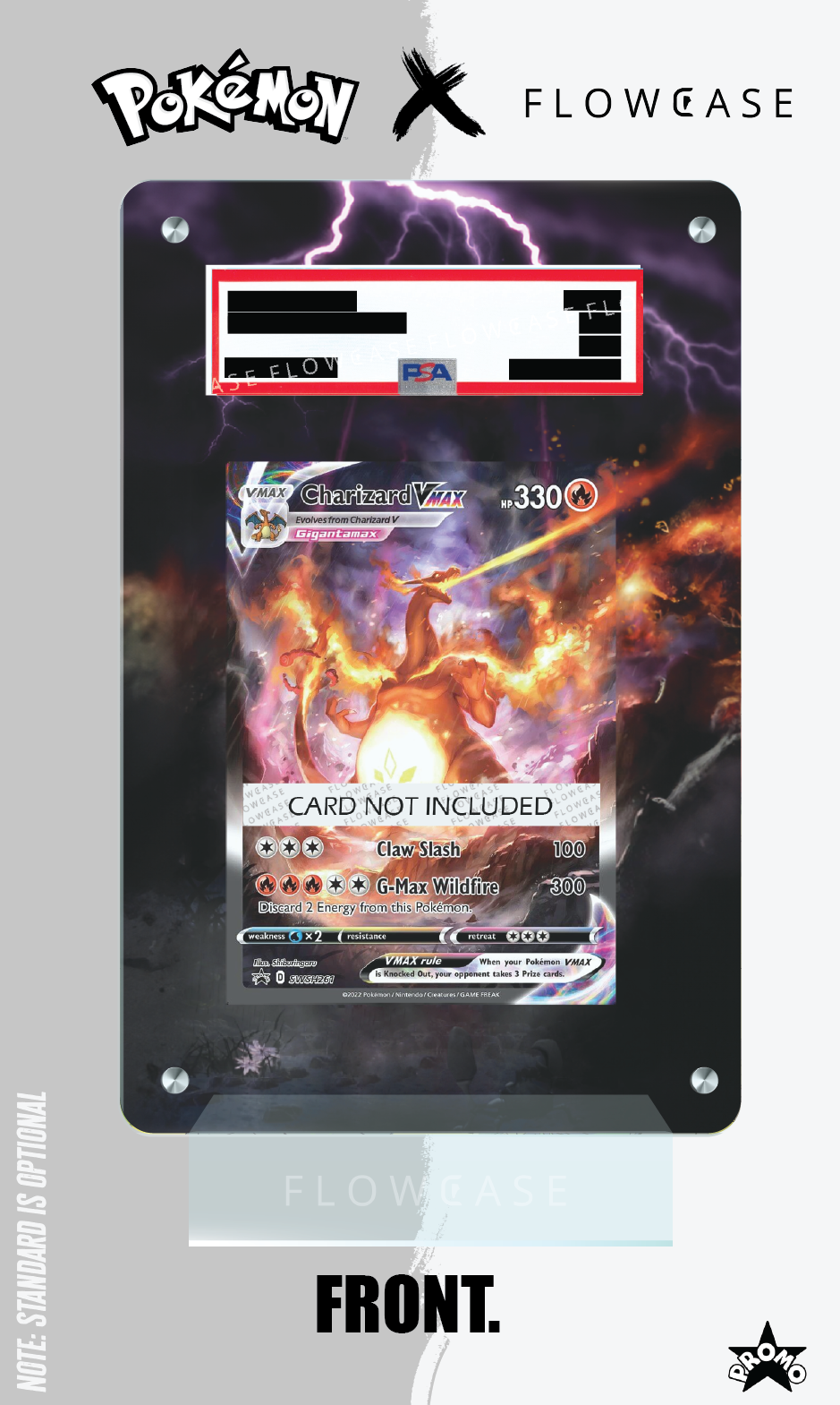 Custom Art Work Graded Card Case - Charizard Vmax