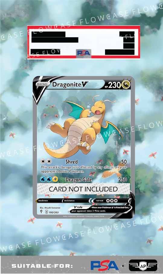 Custom Art Work Graded Card Case - Dragonite V