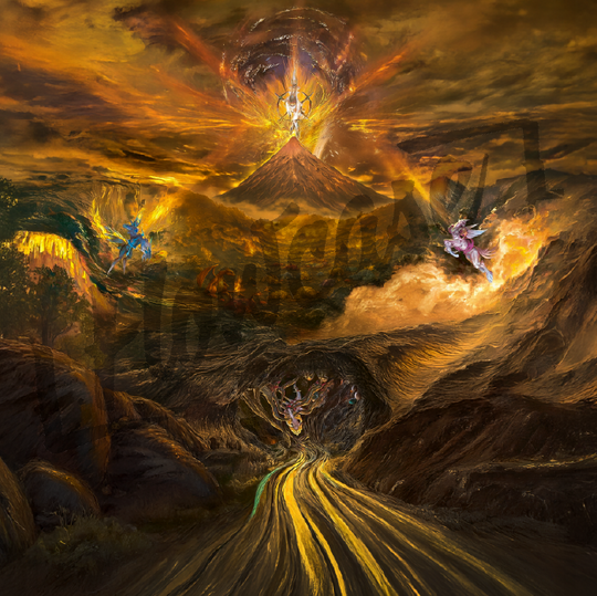 Arceus, Giratina, Palkia & Dialga – Digital Artwork