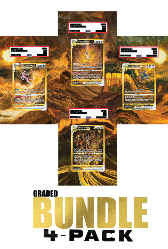 Bundle 4-Pack - Graded Gold God Pack Arceus, Giratina, Palkia & Dialga
