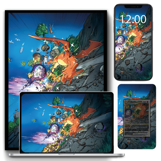 Charizard Vstar – Digital Artwork