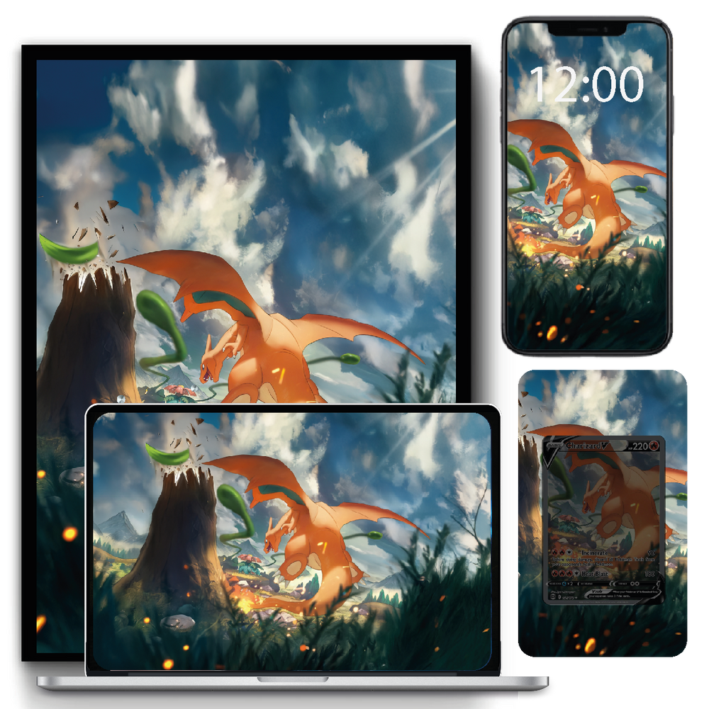 Charizard V – Digital Artwork