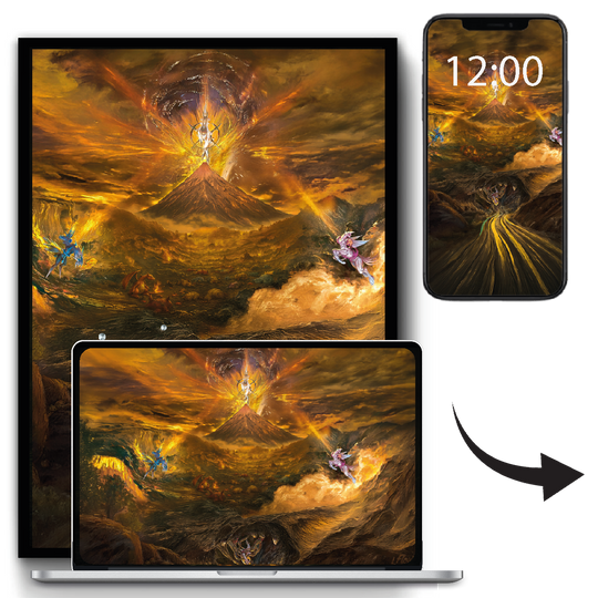 Arceus, Giratina, Palkia & Dialga – Digital Artwork