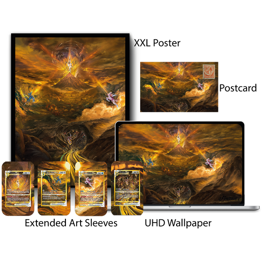 Arceus, Giratina, Palkia & Dialga – Digital Artwork