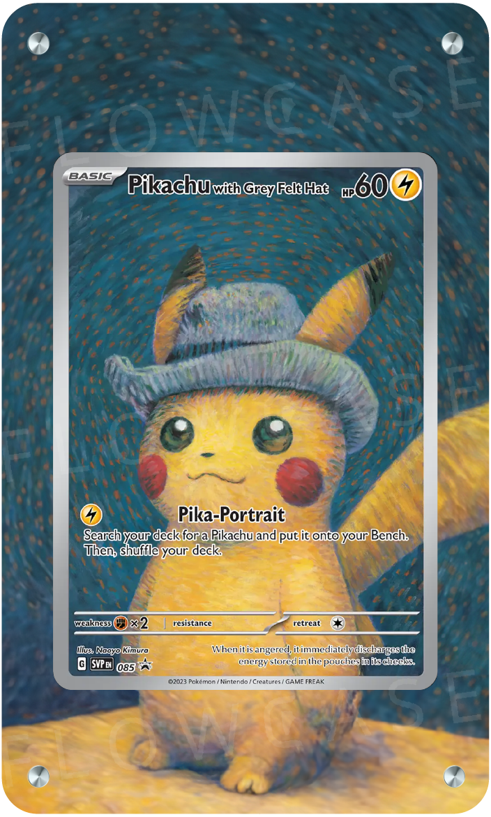 Custom Art Work Case - Pikachu with Grey Hat