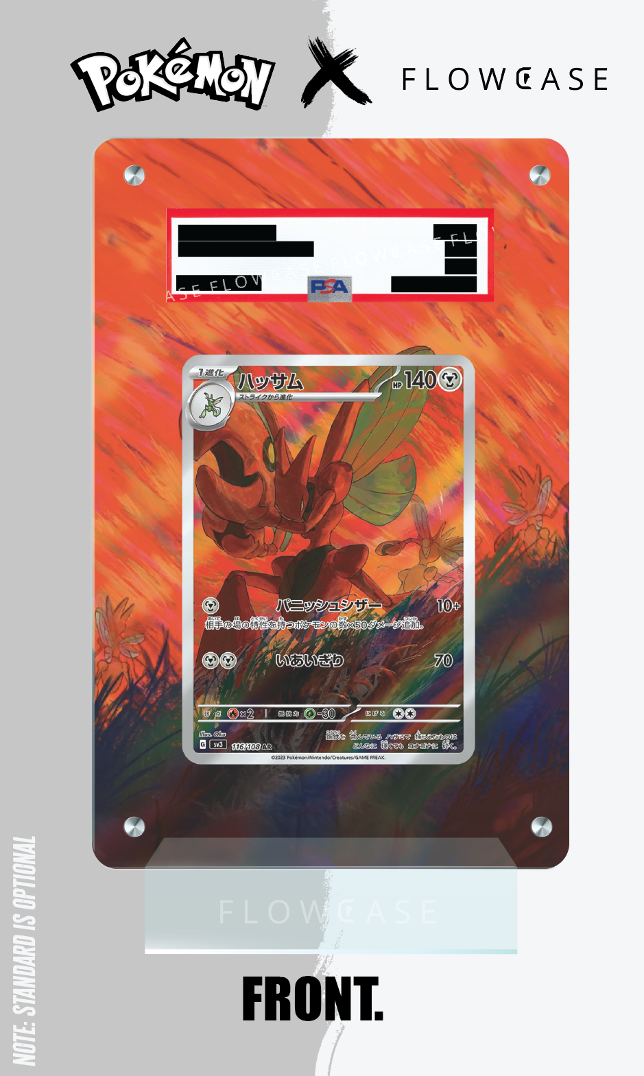 Custom Art Work Graded Card Case - Scizor