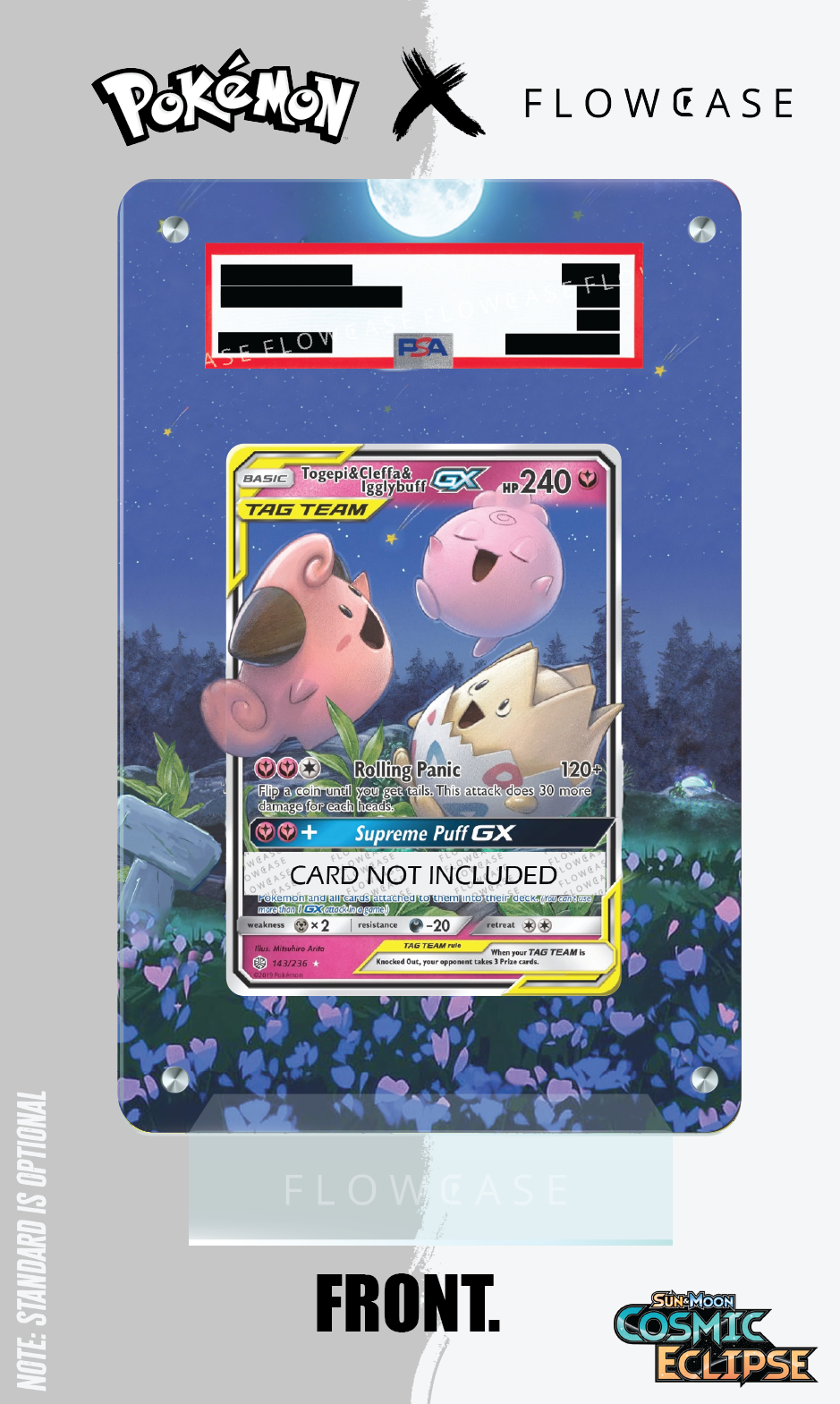 Custom Art Work Graded Card Case - Togepi & Cleffa & Igglybuff GX