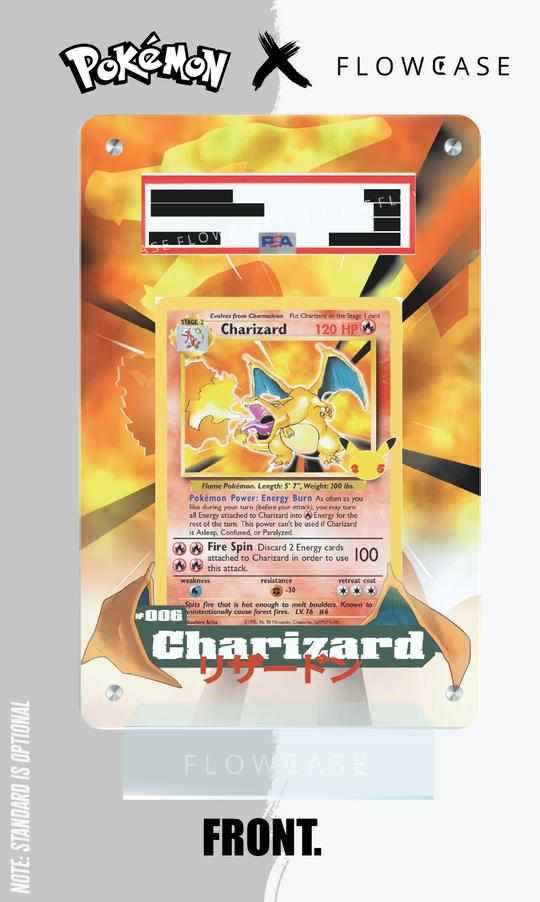 Custom Art Work Graded Card Case - Charizard