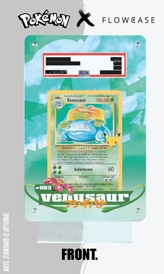 Custom Art Work Graded Card Case - Venusaur